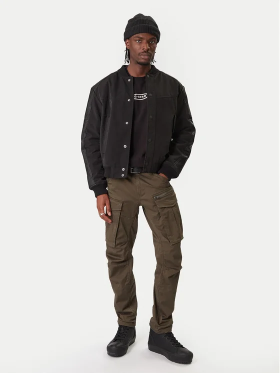 Штани з тканини Rovic D02190 5126 1260 Хакі Regular Fit